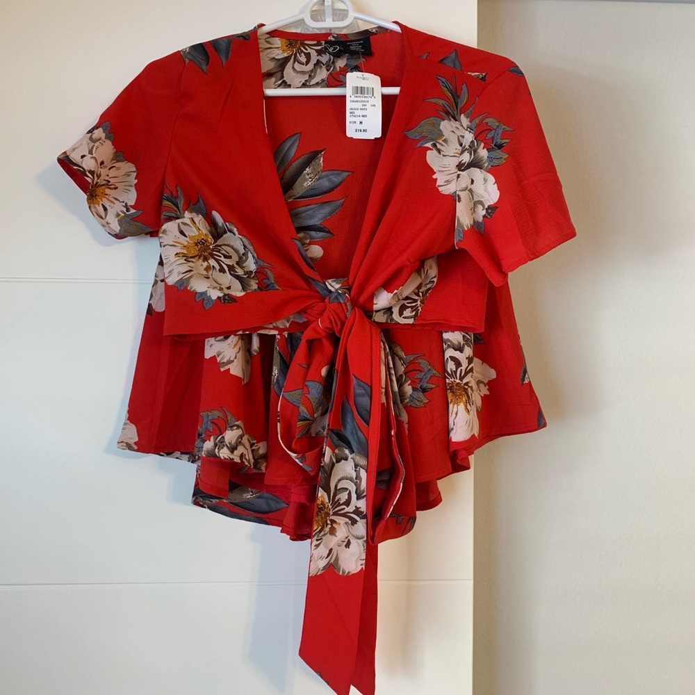 Two Piece Red Vacation Set